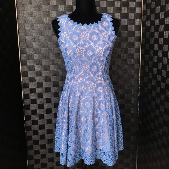 City Studio Dresses & Skirts - NEW⭐️ City Studio Blue Sleeveless Mini Dress 🩵🤍